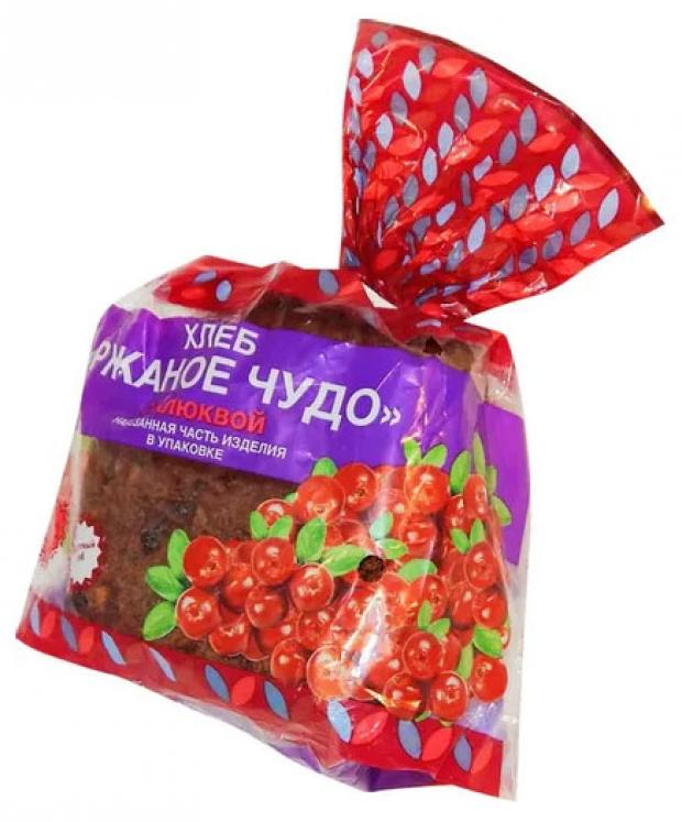 Хлеб Инской Ржаное чудо с клюквой нарезка, 300 г