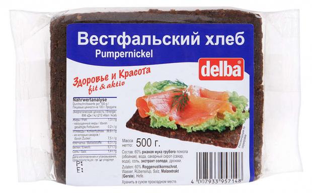 

Хлеб ржаной Delba Вестфальский, 500 г