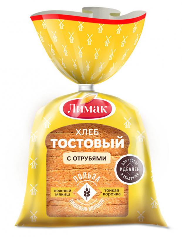 Хлеб Лимак Тостовый с отрубями в нарезке, 290 г