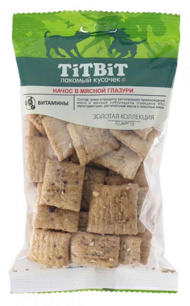 

Лакомство для собак TiTBiT Начос в мясной глазури, 130 г