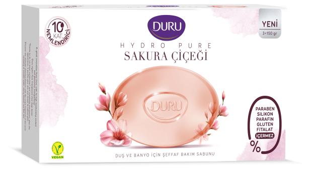 

Мыло туалетное Duru Hydro Pure лепестки сакуры, 450 г