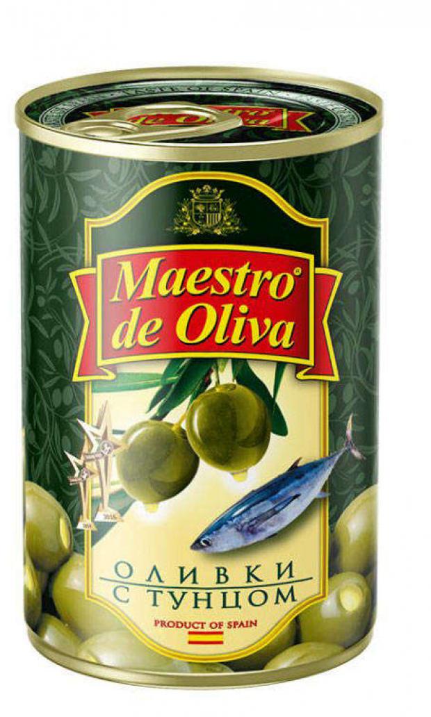 

Оливки зеленые Maestro de Oliva с тунцом, 300 г