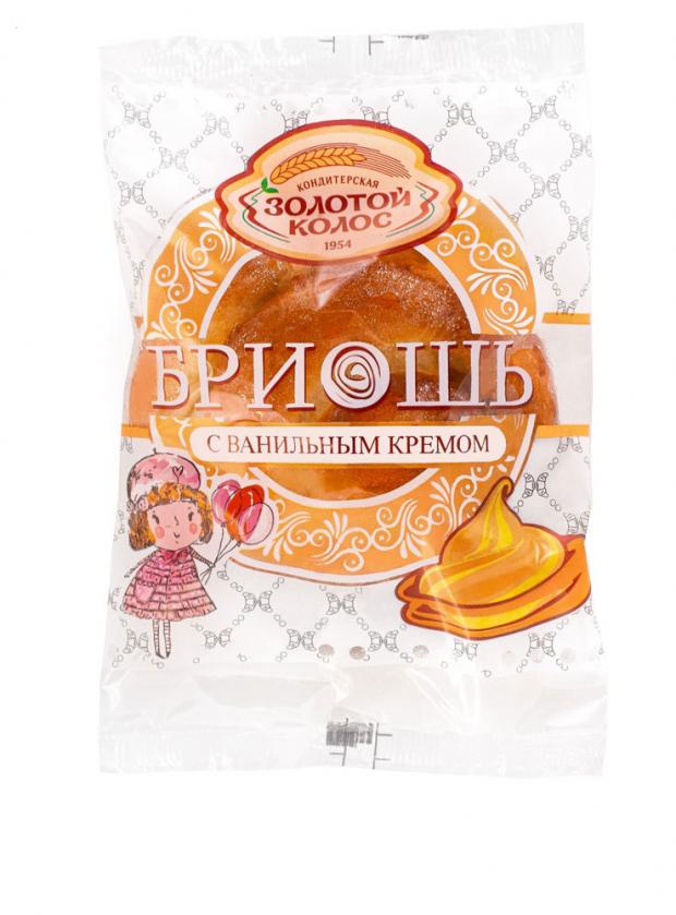 Булочка-бриошь Золотой Колос с ванильным кремом, 850 г