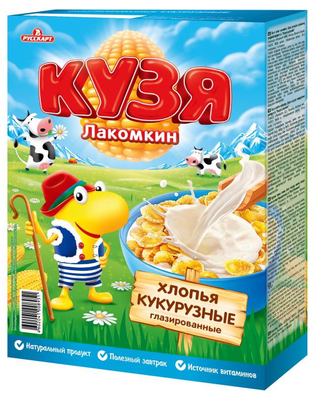 

Готовый завтрак Русскарт КУЗЯ Лакомкин кукурузные хлопья, 250 г