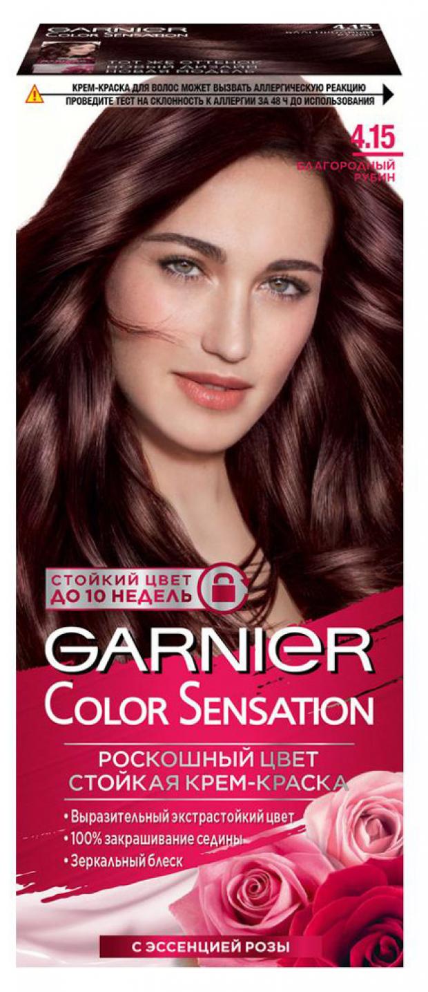 

Крем-краска для волос Garnier Color Sensation благородный опал тон 4.15, 112 мл