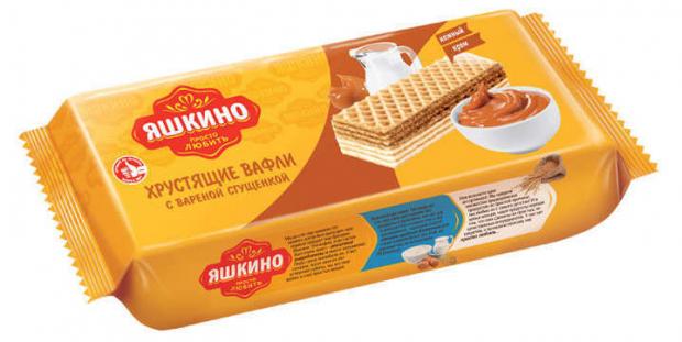 Вафли Яшкино с вареной сгущенкой, 300 г