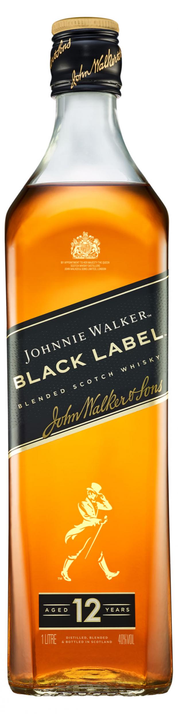 Виски Johnnie Walker Black Label Шотландия, 1 л