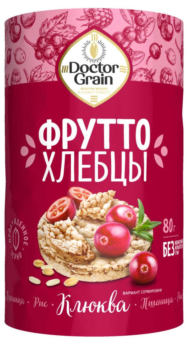 Хлебцы хрустящие Doctor Grain Фрутто с клюквой, 80 г