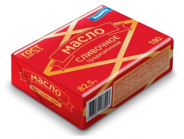 Масло сливочное Айсберг-Люкс Традиционное 82,5%, 180 г