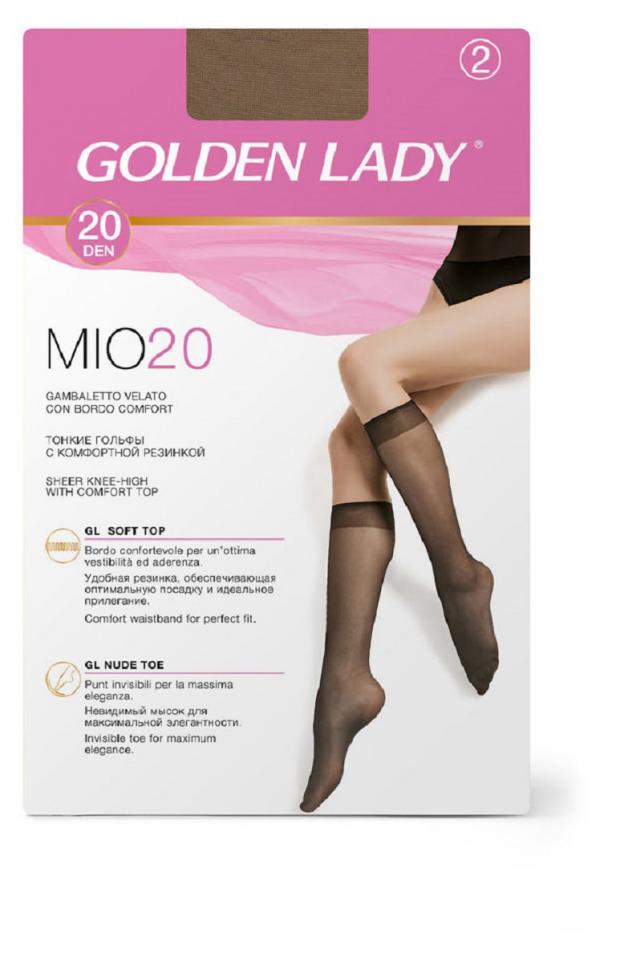 Гольфы Golden Lady MIO 20 melon 2 пары, р.универсальный гольфы golden lady гольфы 20 den mio melon