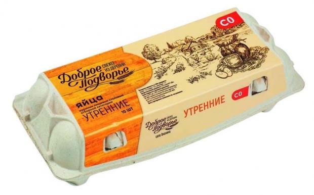 Яйца куриные Птицефабрика Пышминская С0, 10 шт