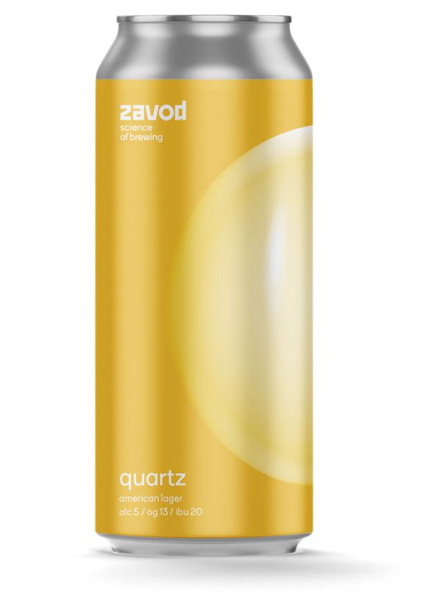 Пиво Zavod Quartz светлое 5%, 500 мл