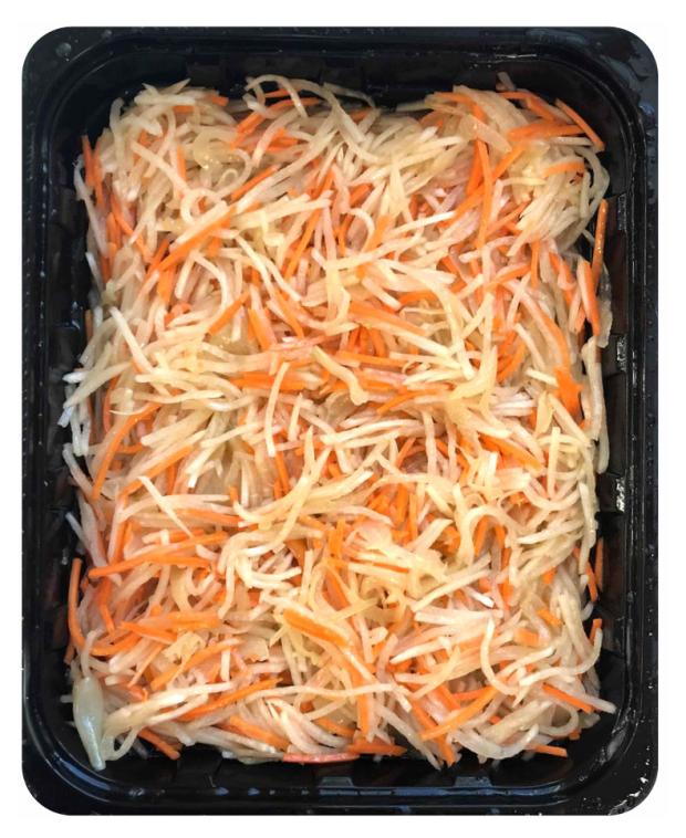 

Салат из редьки с овощами, вес