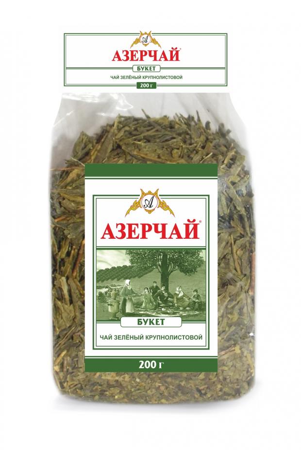 Чай зеленый Азерчай Букет листовой, 200 г