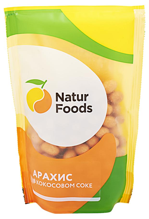 Арахис в глазури NaturFoods в кокосовом соке, 150 г