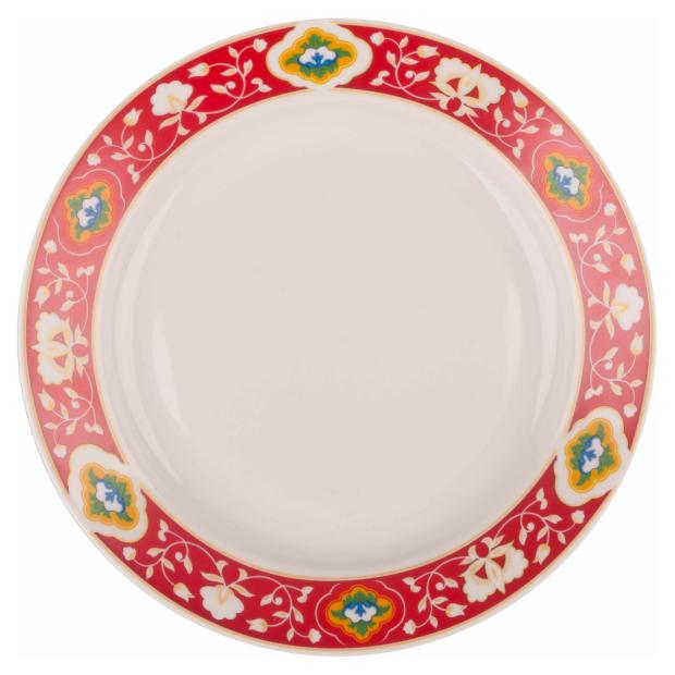 

Тарелка мелкая Дулевский фарфор Красная Пахта, 240 мм