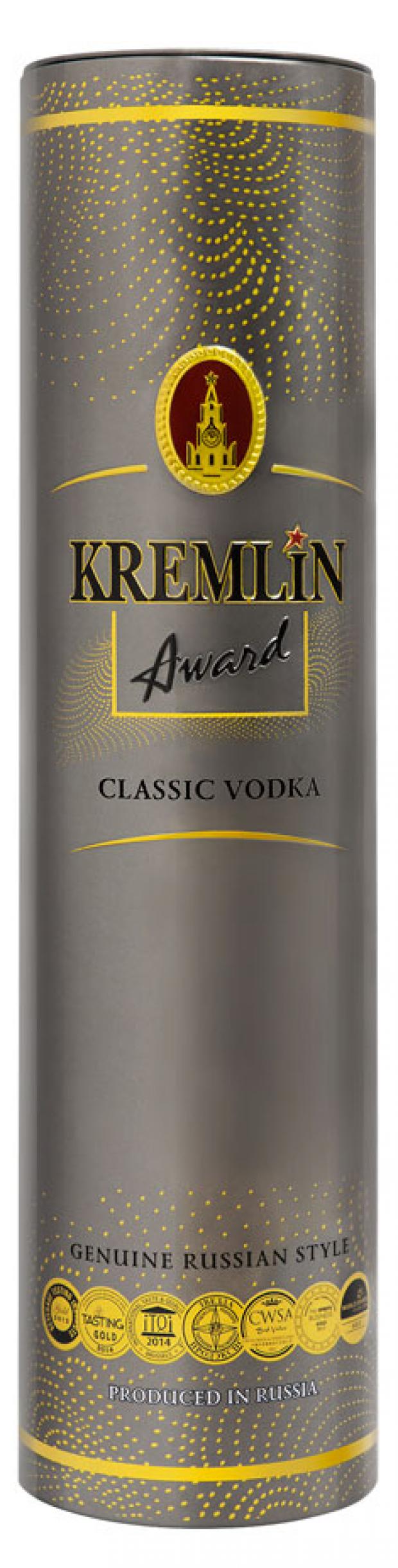 Водка Kremlin Award Classic в тубусе Россия, 0,7 л