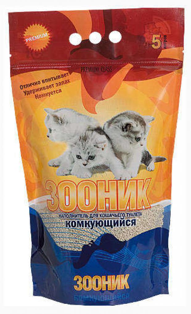 

Наполнитель для кошачьего туалета «Зооник» комкующийся, 5 л
