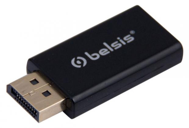 Адаптер Belsis BW8810 DisplayPort HDMI чёрный переходник адаптер displayport hdmi dvi i displayport c305 белый