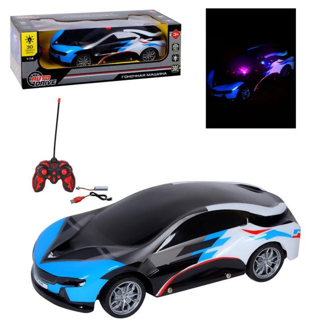 

Машина на радиоуправлении AUTODRIVE с 3D подсветкой корпуса/пульта, М1:14