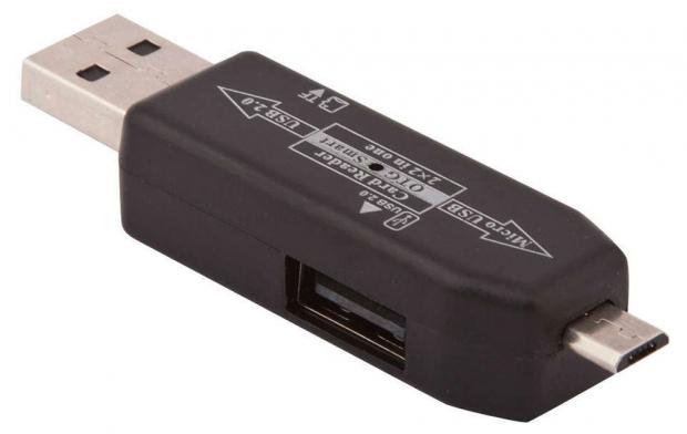 

Картридер Liberty Project USB/Micro USB OTG черный