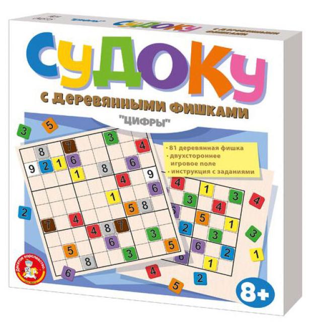 Игра настольная Десятое королевство судоку с деревянными фишками