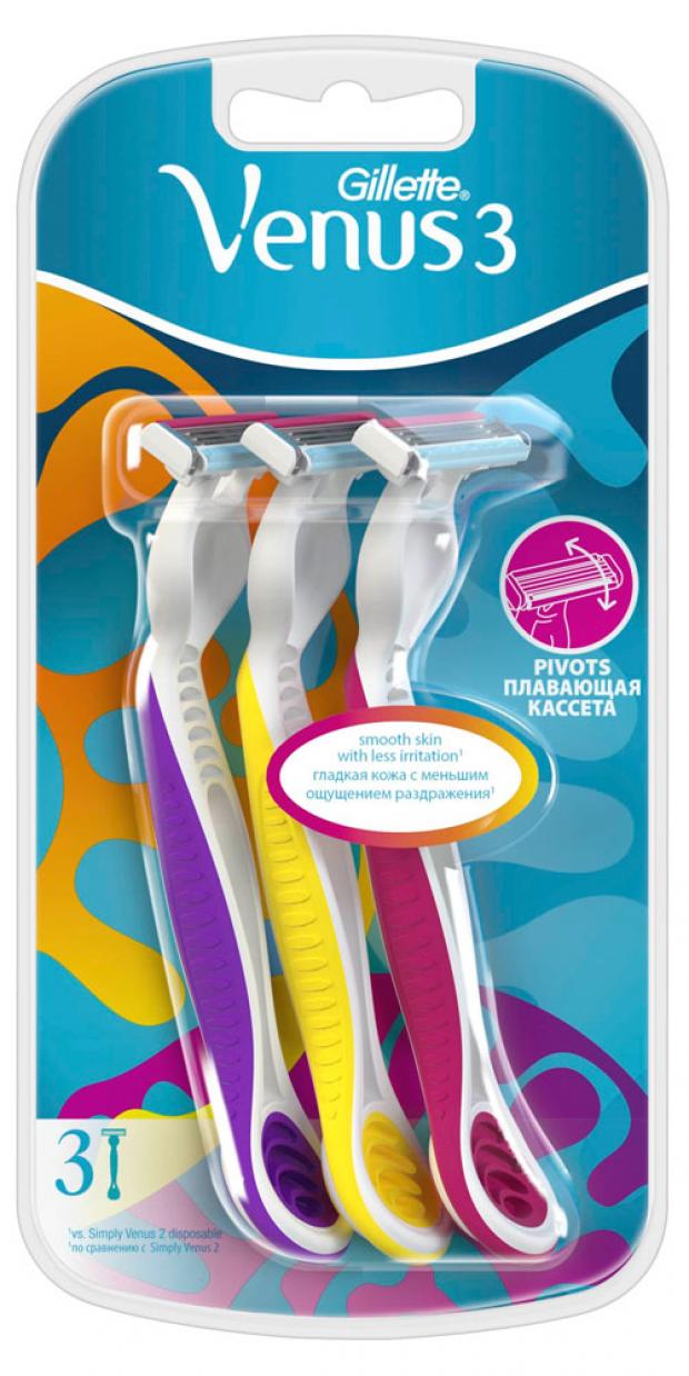 

Бритва одноразовая женская Venus 3, 3 шт