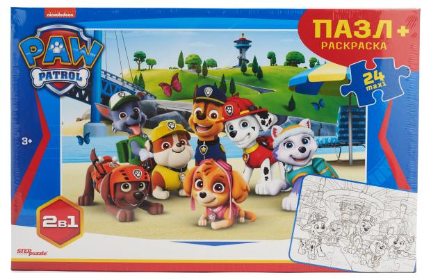 

Пазл Step Puzzle Простоквашино, 24 элемента + раскраска