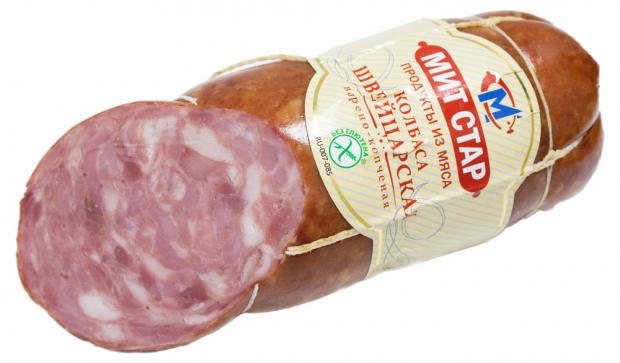 

Колбаса варено-копченая «Мит Стар» Швейцарская, 400 г