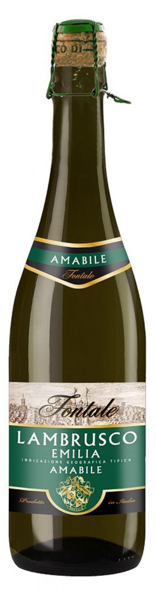 

Игристое вино Fontale Lambrusco белое полусладкое Италия, 0,75 л