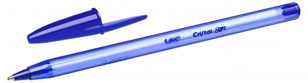 цена Ручка шариковая BIC Cristal Soft синяя, 4 шт