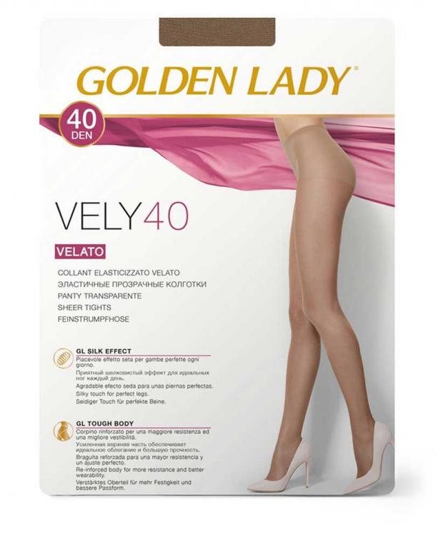Колготки Golden Lady Vely 40 melon, размер 2