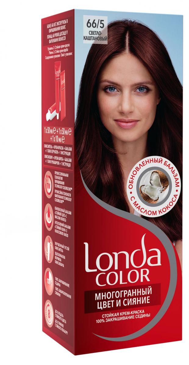 

Краска для волос Londa светло-каштановый тон 66/5