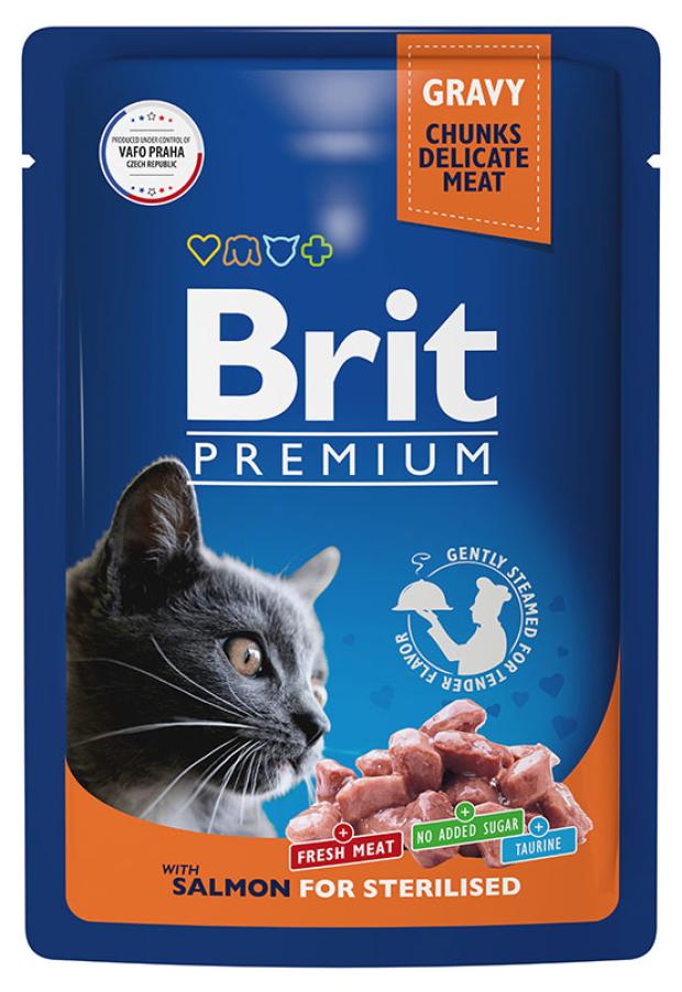Корм для кошек Brit Premium тунец в соусе, 85 г