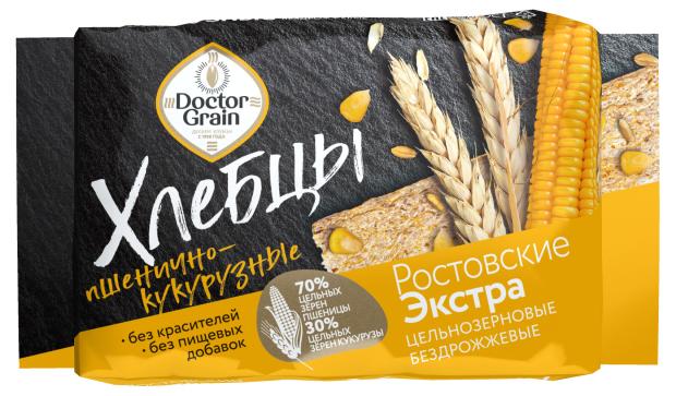 Хлебцы хрустящие Doctor Grain пшенично-кукурузные Ростовские экстра, 60 г