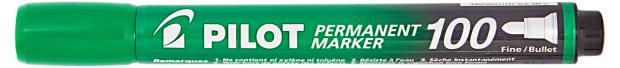 Маркер Pilot SCA-100 перманентный зеленый 1 шт 59₽