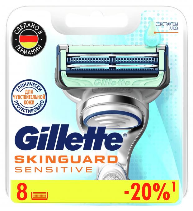 

Сменные кассеты для бритья Gillette Skinguard Sensitive, 8 шт