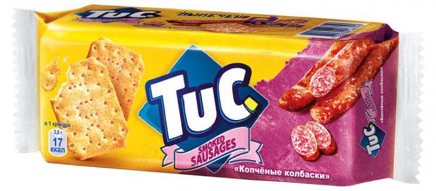 

Крекер Tuc со вкусом копченых колбасок, 100 г