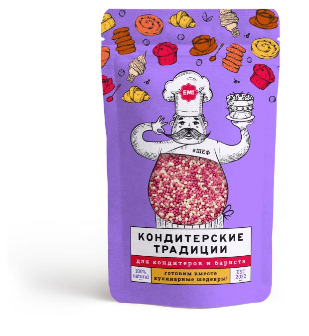 

Шарики рисовые ЕМ в белой и розовой глазури, 130 г