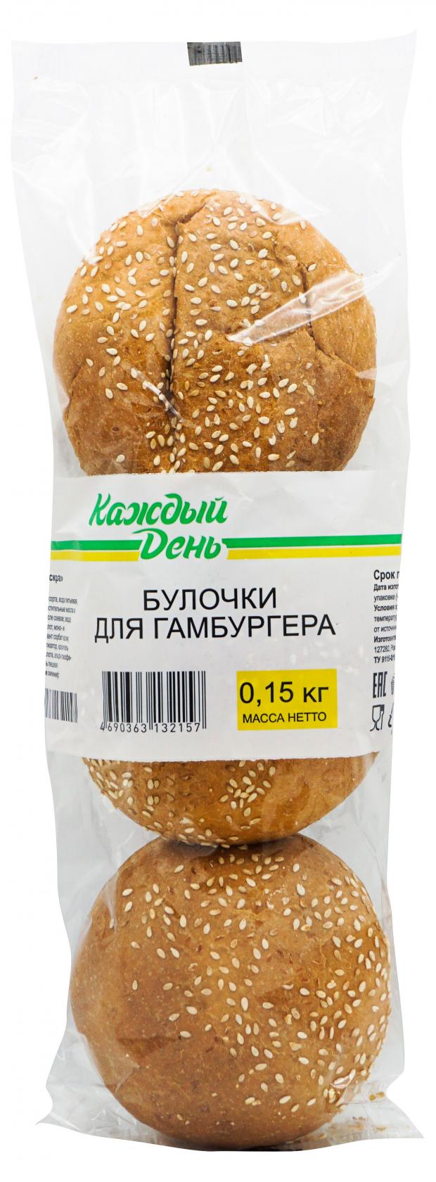

Булочки для гамбургера Каждый день с кунжутом, 150 г