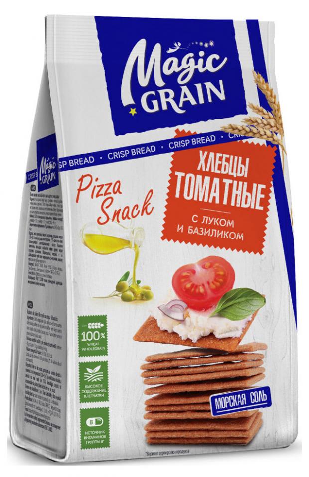 

Хлебцы пшеничные Хлебный Спас Magic Grain томатные с луком и базиликом, 90 г