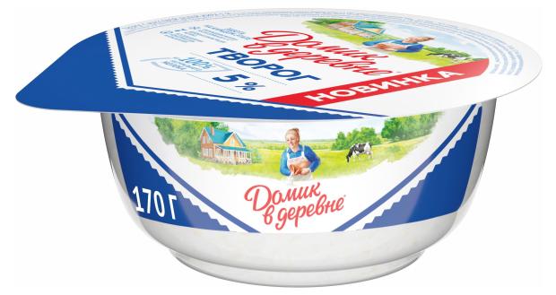 

Творог Домик в деревне 5% БЗМЖ, 170 г