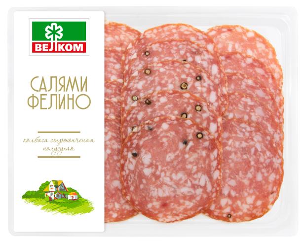 

Колбаса сырокопченая ВЕЛКОМ Салями Фелино, 150 г