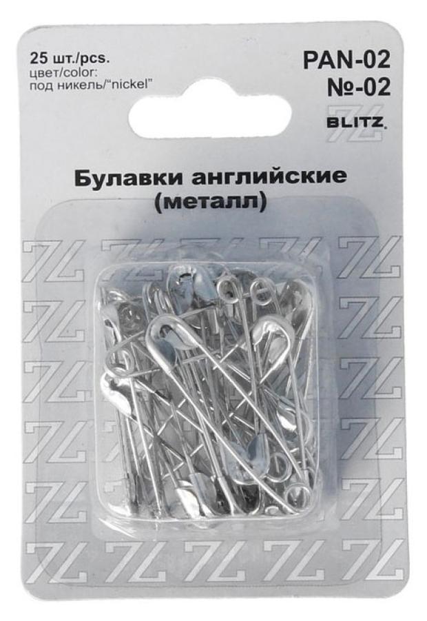 Булавки английские Blitz под никель 36 мм 25 шт 69₽