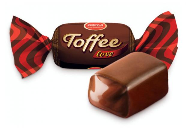 

Ирис Toffee love шоколадный в глазури, вес