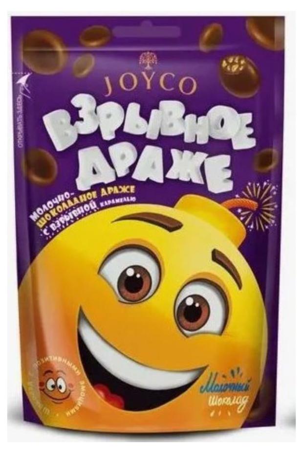 

Драже Joyco молочно-шоколадное с взрывной карамелью, 80 г