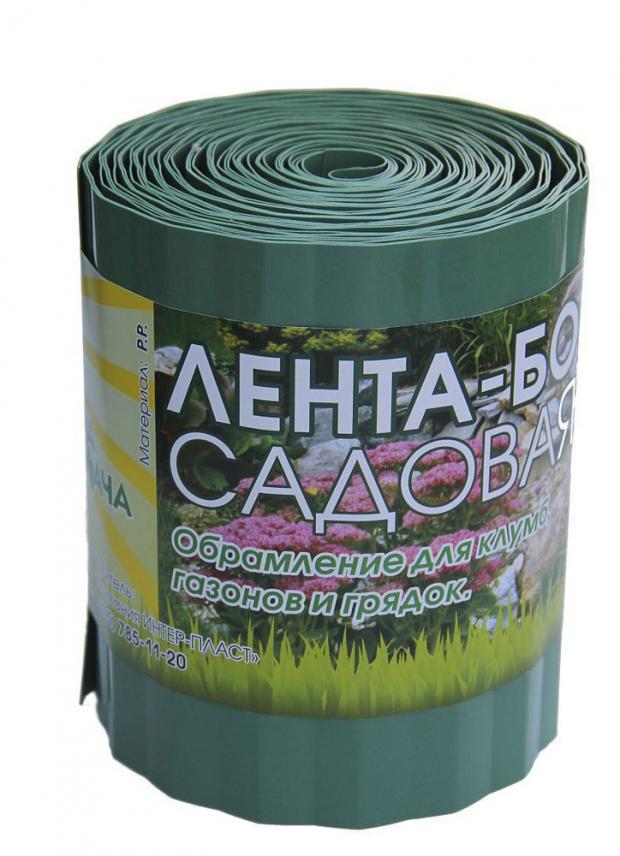 

Лента бордюрная Интер-Пласт зеленая, 20х900 см