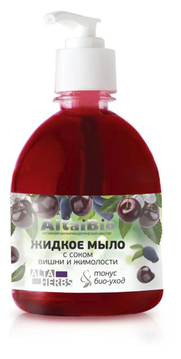 Жидкое мыло Две линии Вишня-жимолость, 300 мл