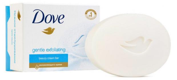

Мыло-крем косметическое Dove Нежное отшелушивание бессульфатное, 100 г