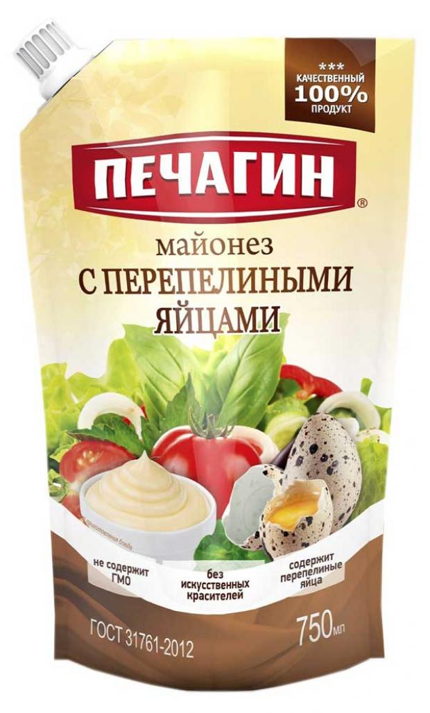Майонез Печагин с перепелиными яйцами 50%, 750 мл